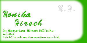 monika hirsch business card